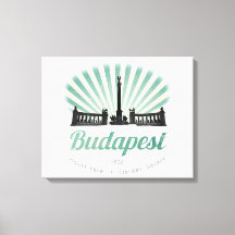Budapest, Ungern, Heroes Square, magyar poster