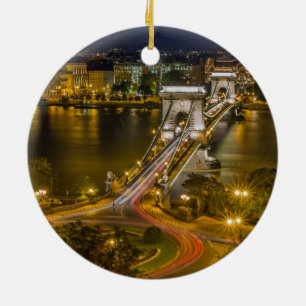 Budapest Ungern Julgransprydnad Keramik