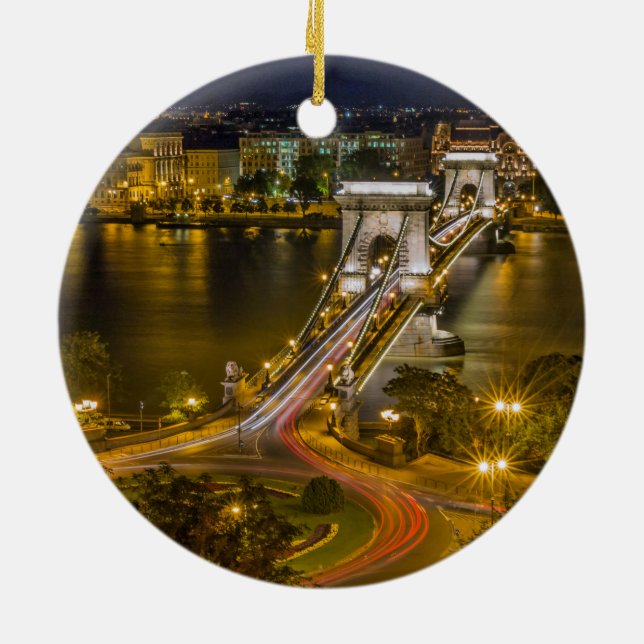 Budapest Ungern Julgransprydnad Keramik (Baksidan)