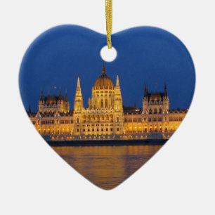 Budapest Ungern Julgransprydnad Keramik