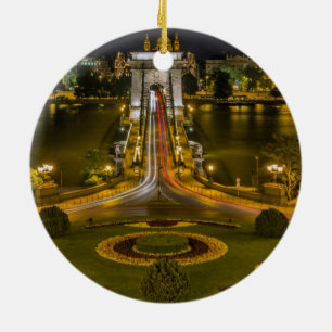 Budapest Ungern Julgransprydnad Keramik