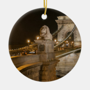 Budapest Ungern Julgransprydnad Keramik