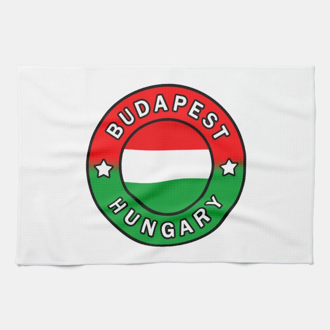 Budapest Ungern Kökshandduk (Horisontell)