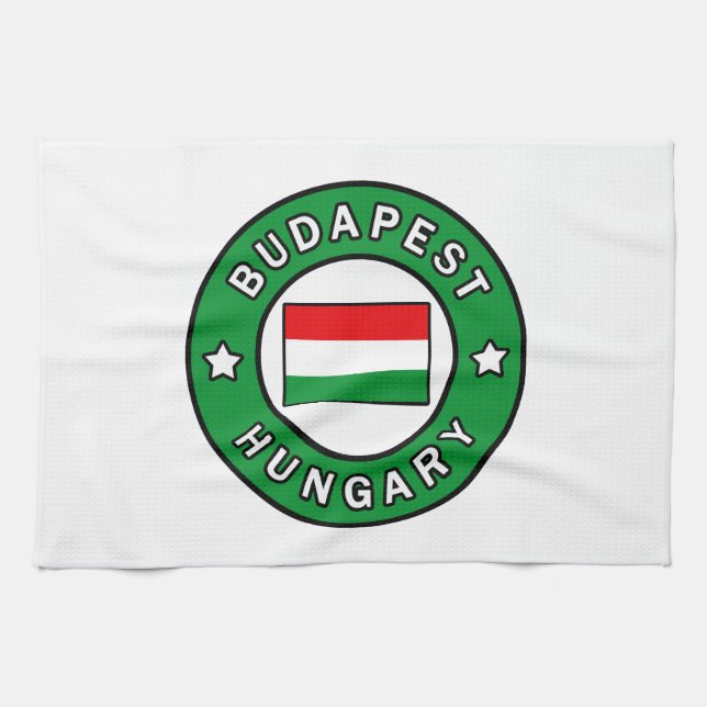 Budapest Ungern Kökshandduk (Horisontell)