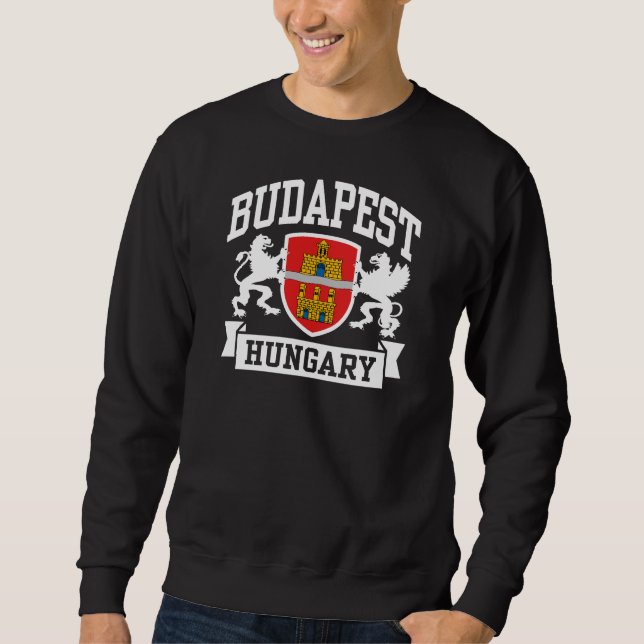 Budapest Ungern Långärmad Tröja (Framsida)