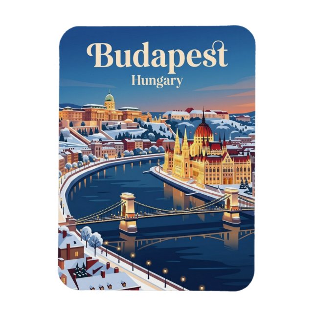Budapest Ungern Magnet (Vertikal)
