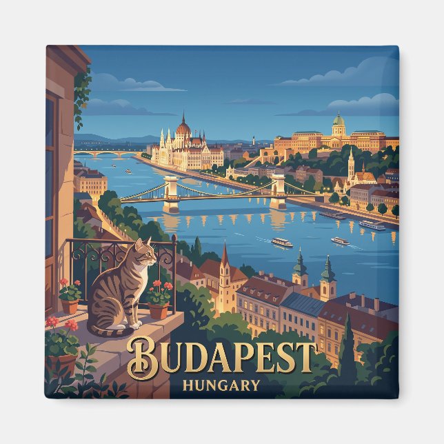 Budapest Ungern Magnet (Framsidan)