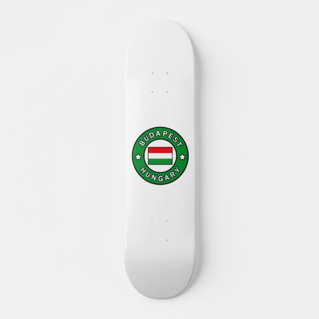 Budapest Ungern Mini Skateboard Bräda 18,5 Cm (Framsida)