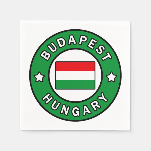 Budapest Ungern Pappersservett (Framsidan)
