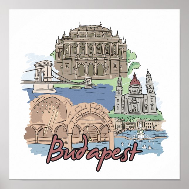 Budapest - Ungern.png Poster (Framsidan)
