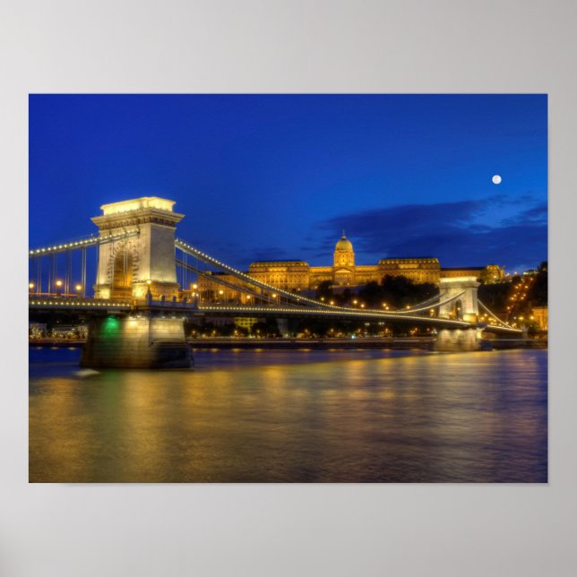 Budapest, Ungern Poster (Framsidan)