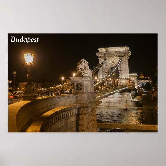 Budapest, Ungern Poster (Framsidan)