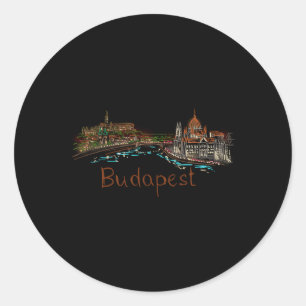 Budapest Ungern Runt Klistermärke