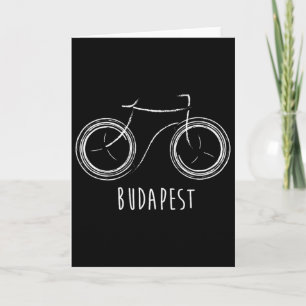 Budapest Ungern Söt Retro Vintage Cykel  Kort