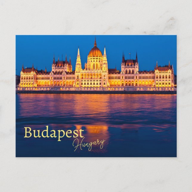 Budapest Ungern Souvenir Vykort (Framsida)