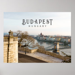 Budapest Ungern stadslandskap, resefoto Poster