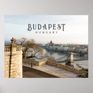 Budapest Ungern stadslandskap, resefoto Poster