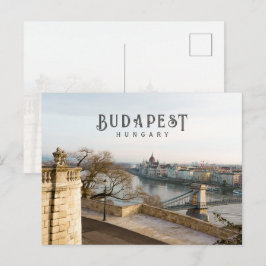 Budapest Ungern stadslandskap, resefoto Vykort
