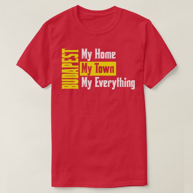 Budapest Ungern T Shirt (Design framsida)