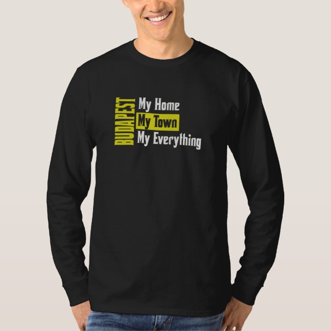 Budapest Ungern T Shirt (Framsida)