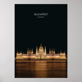 Budapest, Ungern Travel Artwork Poster