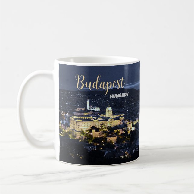 Budapest Ungern Vacker Kaffe Mugg Souvenir Kopp (Vänster)