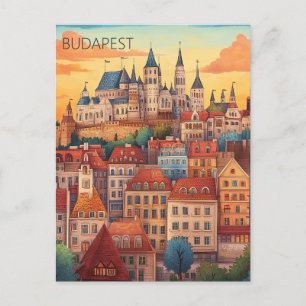 Budapest Ungern Vykort