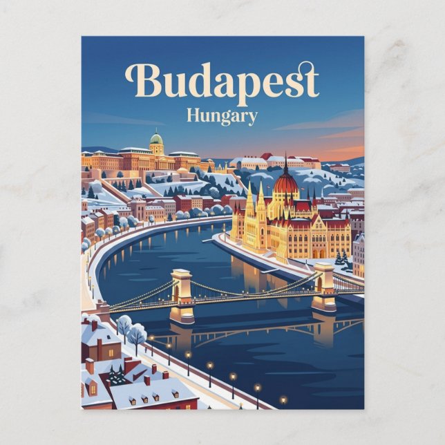 Budapest Ungern Vykort (Framsida)