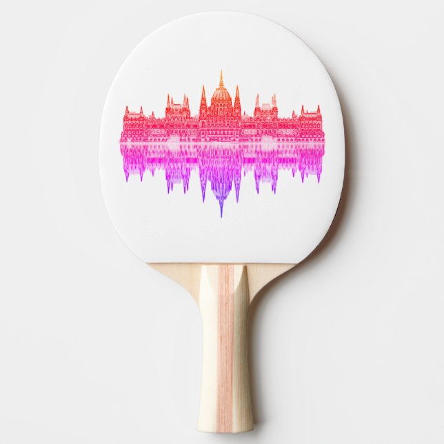Budapest Ungerns parlament Architecture Sketch Pingisracket (Framsidan)