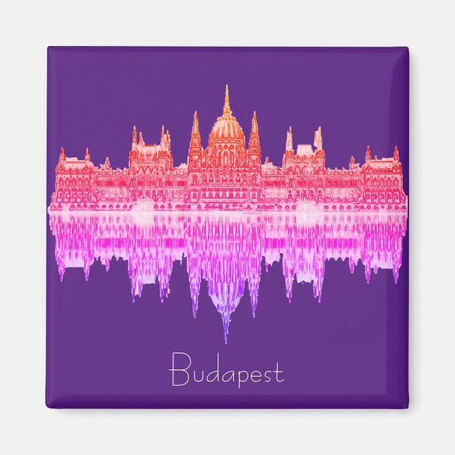Budapest Ungerns parlament Arkitecture Magnet (Framsidan)
