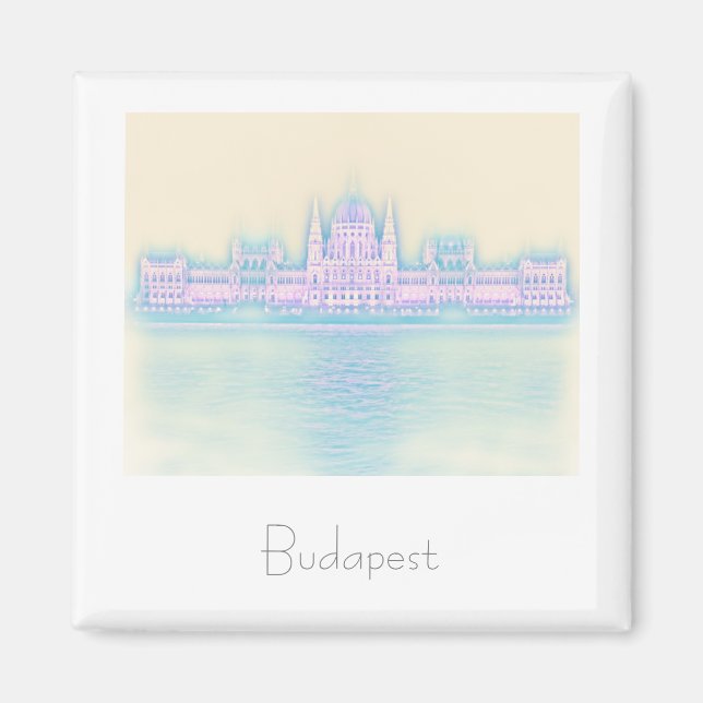 Budapest Ungerns parlament Arkitecture Magnet (Framsidan)