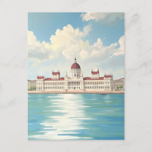 Budapest Ungerns parlament Bygger Vykort