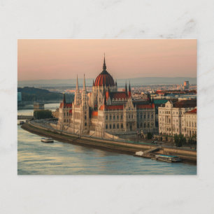 Budapest Ungerns parlament Bygger Vykort
