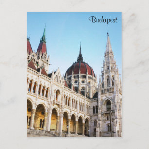 Budapest Ungerns parlament Byggnad Travel Photo Vykort