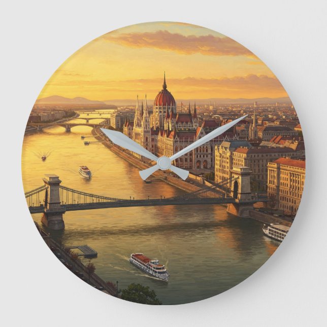 Budapest Ungerns parlament Byggnad Travel Stor Klocka (Framsida)