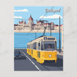 Budapest Ungerns parlament Byggnad Travel Vykort