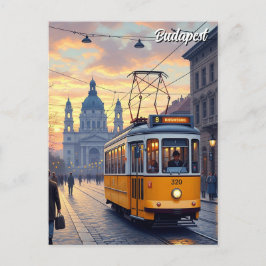 Budapest Ungerns parlament Byggnad Travel Vykort