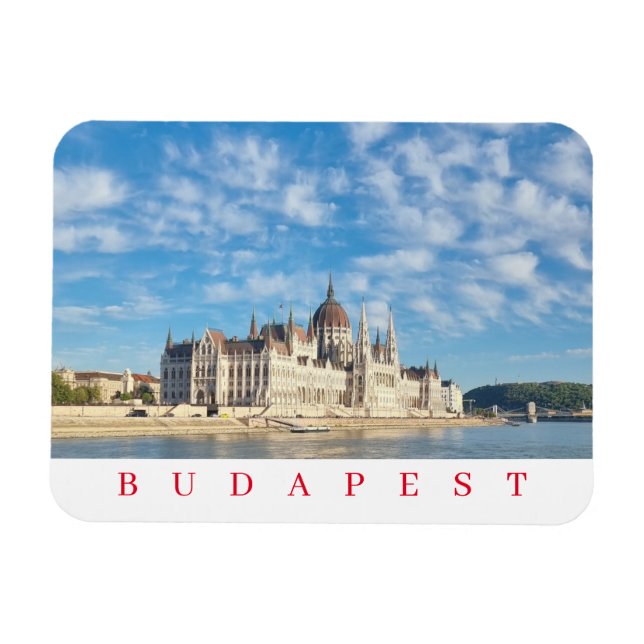 Budapest Ungerns parlament - kylmagnet Magnet (Horisontell)