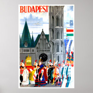 Budapest, Ungerns reseaffisch Poster