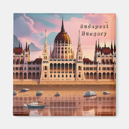 Budapest Ungerns resekonstant vintage magnet