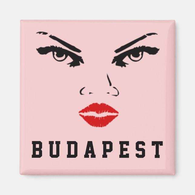 Budapest, Ungerns Woman Girlkompis-fru Bride Magnet (Framsidan)