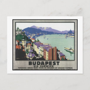 Budapest via Harwich Vykort