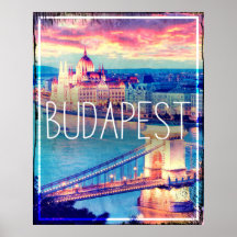 Budapest, Vintage affisch