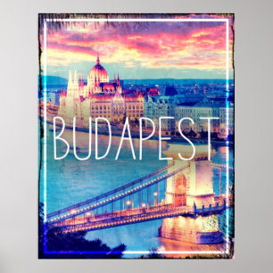 Budapest, Vintage affisch