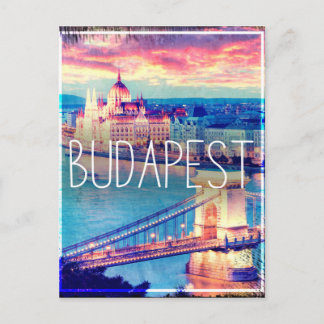 Budapest, vintage affisch vykort