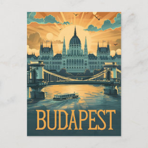 Budapest Vintage Art Vykort