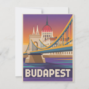 Budapest vintage vykort