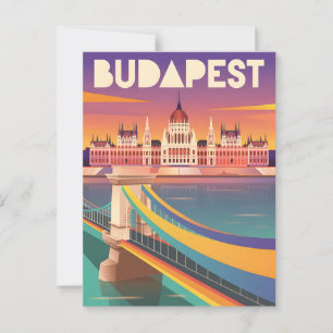 Budapest vintage vykort