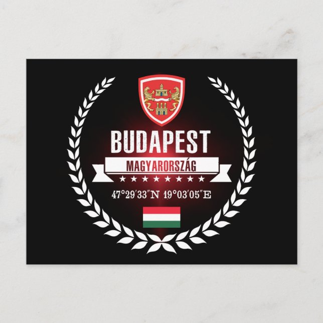 Budapest Vykort (Framsida)