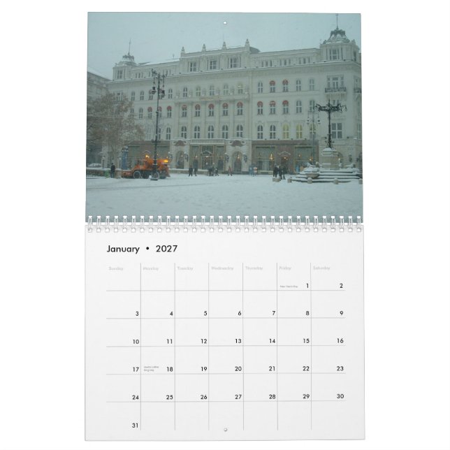 Budapests arkitekturkalender - 2012 kalender (Jan 2027)